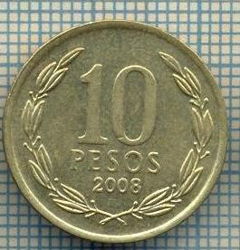 7809 MONEDA- REPUBLICA DE CHILE - 10 PESOS - anul 2008 -starea ce se vede