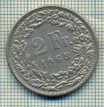 7795 MONEDA- ELVETIA - 2 FRANCS - anul 1968 -starea ce se vede foto