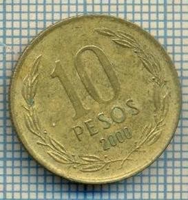 7803 MONEDA- REPUBLICA DE CHILE - 10 PESOS - anul 2000 -starea ce se vede foto