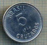 7842 MONEDA- BRAZILIA - 5 CRUZADOS - anul 1986 -starea ce se vede, America Centrala si de Sud