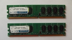 Kit Memorie PC 4 GB DDR2 (2 Buc. x 2 GB) 800mhz, PC2-6400 Testate L27 foto