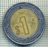 7767 MONEDA- MEXIC - 1 PESO - anul 2007 -starea ce se vede, Europa