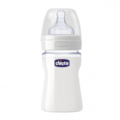 Biberon Chicco WellBeing sticla, 150ml, t.s., flux normal, 0+luni, 0%BPA foto