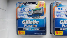 rezerve de ras gillette fusion proglide la set 8 buc. pt. aparat de ras baterie foto