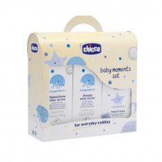 Set cosmetice Chicco Baby Moments, sampon, spuma si apa colonie foto