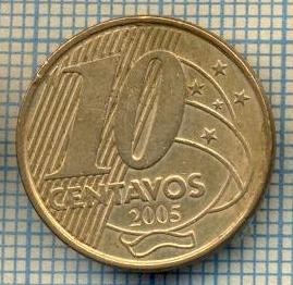 7845 MONEDA- BRAZILIA - 10 CENTAVOS - anul 2005 -starea ce se vede foto