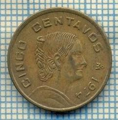 7781 MONEDA- MEXIC - 5 CENTAVOS - anul 1974 -starea ce se vede foto