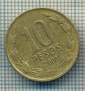 7807 MONEDA- REPUBLICA DE CHILE - 10 PESOS - anul 2000 -starea ce se vede foto