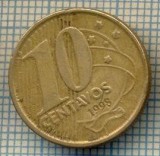 7844 MONEDA- BRAZILIA - 10 CENTAVOS - anul 1998 -starea ce se vede, America Centrala si de Sud