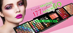 Trusa make-up PROFESIONALA /Trusa machiaj 177 culori -fard, blush, ruj, oglinda foto