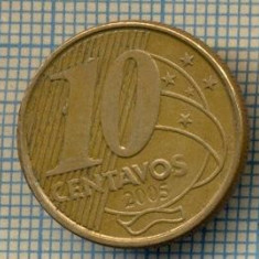 7843 MONEDA- BRAZILIA - 10 CENTAVOS - anul 2005 -starea ce se vede