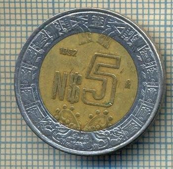 7793 MONEDA- MEXIC - 5 NUEVO PESOS - anul 1992 -starea ce se vede