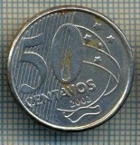 7841 MONEDA- BRAZILIA - 50 CENTAVOS - anul 2002 -starea ce se vede, America Centrala si de Sud