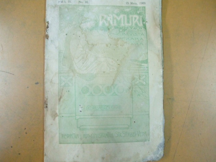 Ramuri Anul IV No. 10, 15 mai 1909 Craiova Slavici Toparceanu 017
