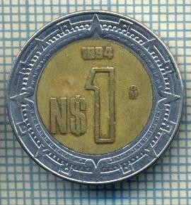 7772 MONEDA- MEXIC - 1 NUEVO PESO - anul 1994 -starea ce se vede