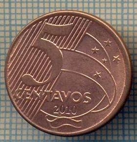 7827 MONEDA- BRAZILIA - 5 CENTAVOS - anul 2010 -starea ce se vede foto