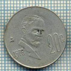 7782 MONEDA- MEXIC - 20 CENTAVOS - anul 1978 -starea ce se vede