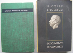 Nicolae Titulescu - Documente Diplomatice + Discursuri - 2 carti foto