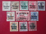 TIMBRE BELGIA OCUPATIE GERMANIA SERIE STAMPILATA