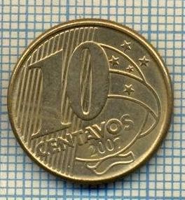 7846 MONEDA- BRAZILIA - 10 CENTAVOS - anul 2007 -starea ce se vede foto