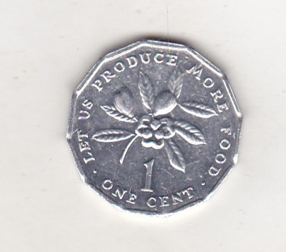 bnk mnd Jamaica 1 cent 1991
