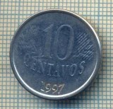 7873 MONEDA- BRAZILIA - 10 CENTAVOS - anul 1997 -starea ce se vede, America Centrala si de Sud