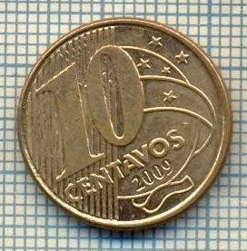 7854 MONEDA- BRAZILIA - 10 CENTAVOS - anul 2009 -starea ce se vede