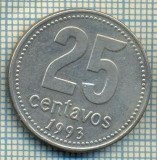 7878 MONEDA- ARGENTINA - 25 CENTAVOS - anul 1993 -starea ce se vede, America Centrala si de Sud