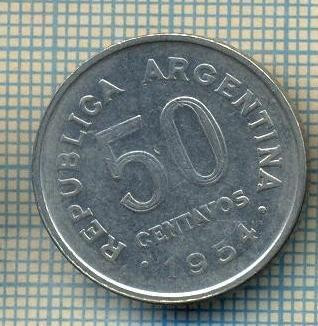 7902 MONEDA- ARGENTINA - 50 CENTAVOS - anul 1954 -starea ce se vede foto