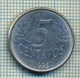 7871 MONEDA- BRAZILIA - 5 CENTAVOS - anul 1995 -starea ce se vede, America Centrala si de Sud