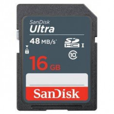 Memory card SanDisk Ultra SDHC 16GB CL10 UHS1, Up to 48MBs foto