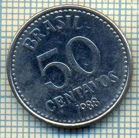 7861 MONEDA- BRAZILIA - 50 CENTAVOS - anul 1988 -starea ce se vede foto