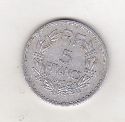 bnk mnd Franta 5 franci 1945 (a) foto