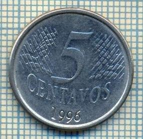 7870 MONEDA- BRAZILIA - 5 CENTAVOS - anul 1996 -starea ce se vede foto