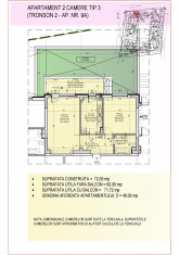 Apartament 2 camere + gradina 48 mp, decomandat, bloc nou, Aviatiei foto