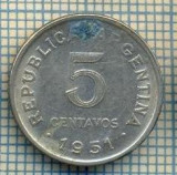 7915 MONEDA- ARGENTINA - 5 CENTAVOS - anul 1951 -starea ce se vede, America Centrala si de Sud