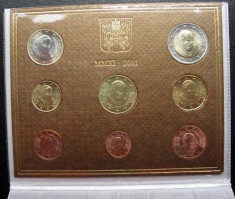 2011 Vatican Euro Set oficial BENEDICT XVI FDC foto