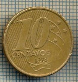 7849 MONEDA- BRAZILIA - 10 CENTAVOS - anul 1998 -starea ce se vede foto