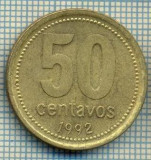 7885 MONEDA- ARGENTINA - 50 CENTAVOS - anul 1992 -starea ce se vede, America Centrala si de Sud