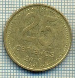 7891 MONEDA- ARGENTINA - 25 CENTAVOS - anul 2010 -starea ce se vede