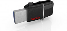 Sandisk Flashdrive Ultra DUAL 64GB USB 3.0, Read: up to 130MB/s (for Android) foto