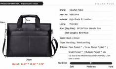 POLO VICUNA - geanta laptop, business lux din piele PU foto
