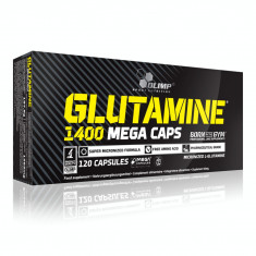 Glutamine 1400 Mega Caps, 120 capsule foto