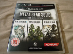 Metal Gear Solid HD Collection, PS3, original, alte sute de jocuri! foto