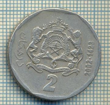 7994 MONEDA- MAROC - 2 DIRHAMS -anul 2002 -starea ce se vede foto