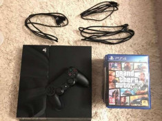 Consola Sony Playstation 4, 500 GB + Wireless Controller + 10 Jocuri foto