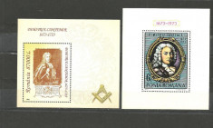 ROMANIA - DIMITRIE CANTEMIR, 2 colite diferite MNH, M313 foto