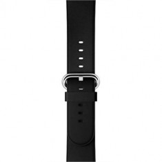 Curea Piele Classic Buckle Neagra Apple Watch 42MM foto