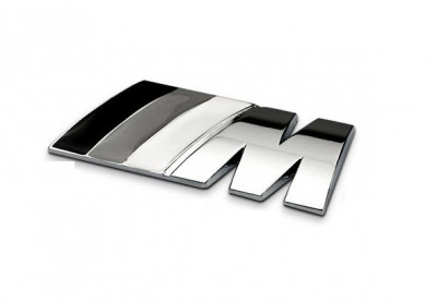 Emblema metal auto M Power pt BMW metalica adeziv profesional inclus foto