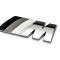 Emblema metal auto M Power pt BMW metalica adeziv profesional inclus